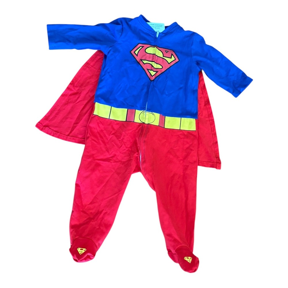 DC Comics Supergirl Baby Costume Footed Sleeper with Removable Cape 6-12 Months